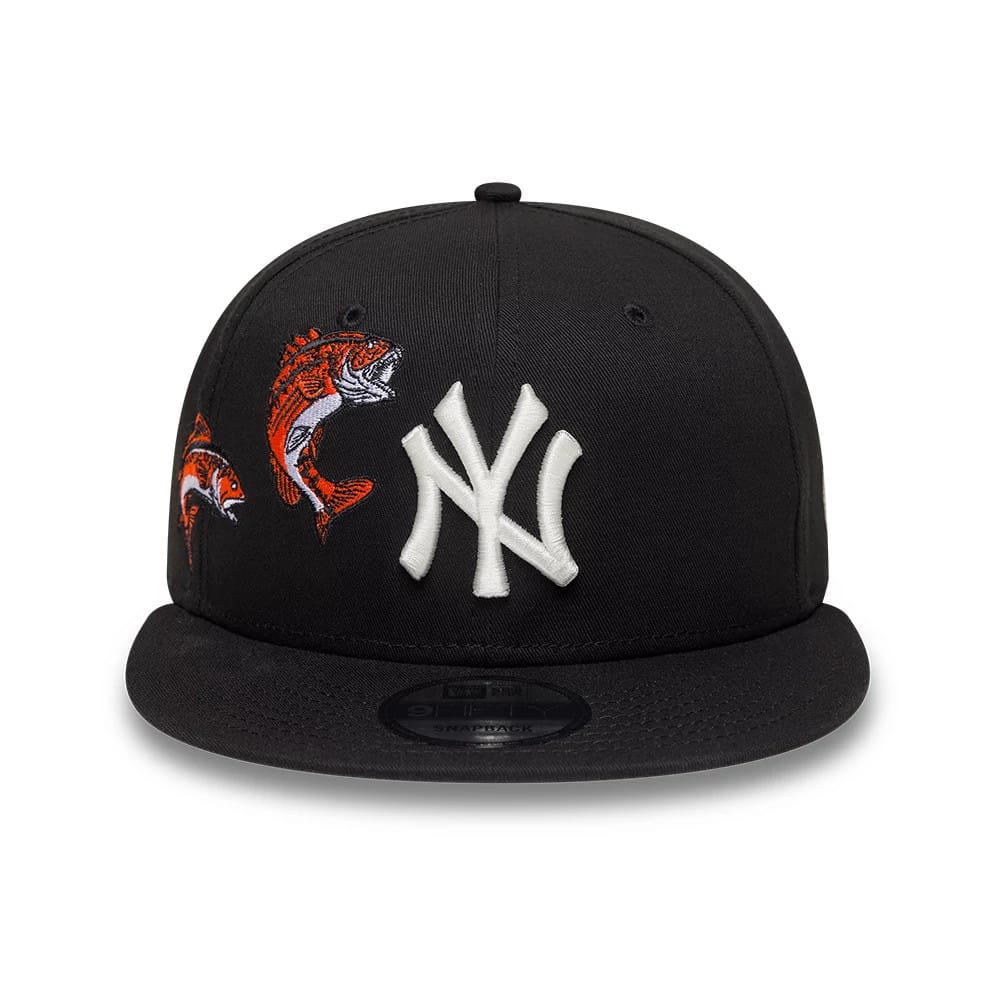 New Era Schwarze MLB Outdoor Icon New York Yankees 9FIFTY Snapback Cap