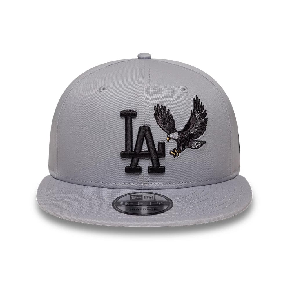 New Era MLB Outdoor Icon LA Dodgers 9FIFTY Snapback Cap Grey