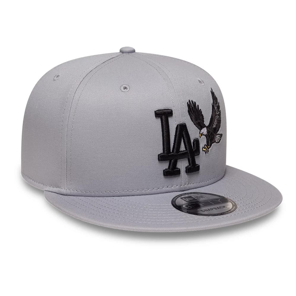 New Era MLB Outdoor Icon LA Dodgers 9FIFTY Snapback Cap Grey
