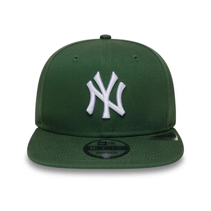 New Era Dunkelgrüne MLB League Essential New York Yankees 9FIFTY Snapback Cap