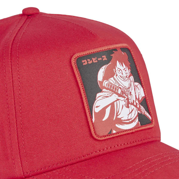 CAPSLAB  One Piece Ruffy Trucker Red