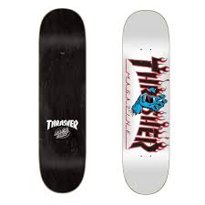 SANTA CRUZ X THRASHER SCREAMING FLAME LOGO SKATEBOARD DECK