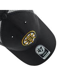 47 Brand Cap Boston Bruins Trucker H-BRANS01CTP-BKB Schwarz