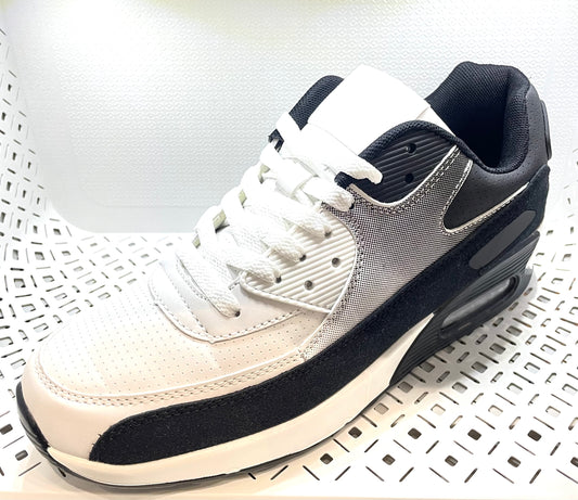 Sneaker Sportschuh mit gedämpfter Sohle White Black 36-45