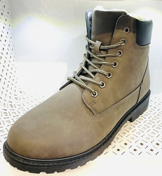 Winter Boots Textilleder gefüttert 40-45 Grey