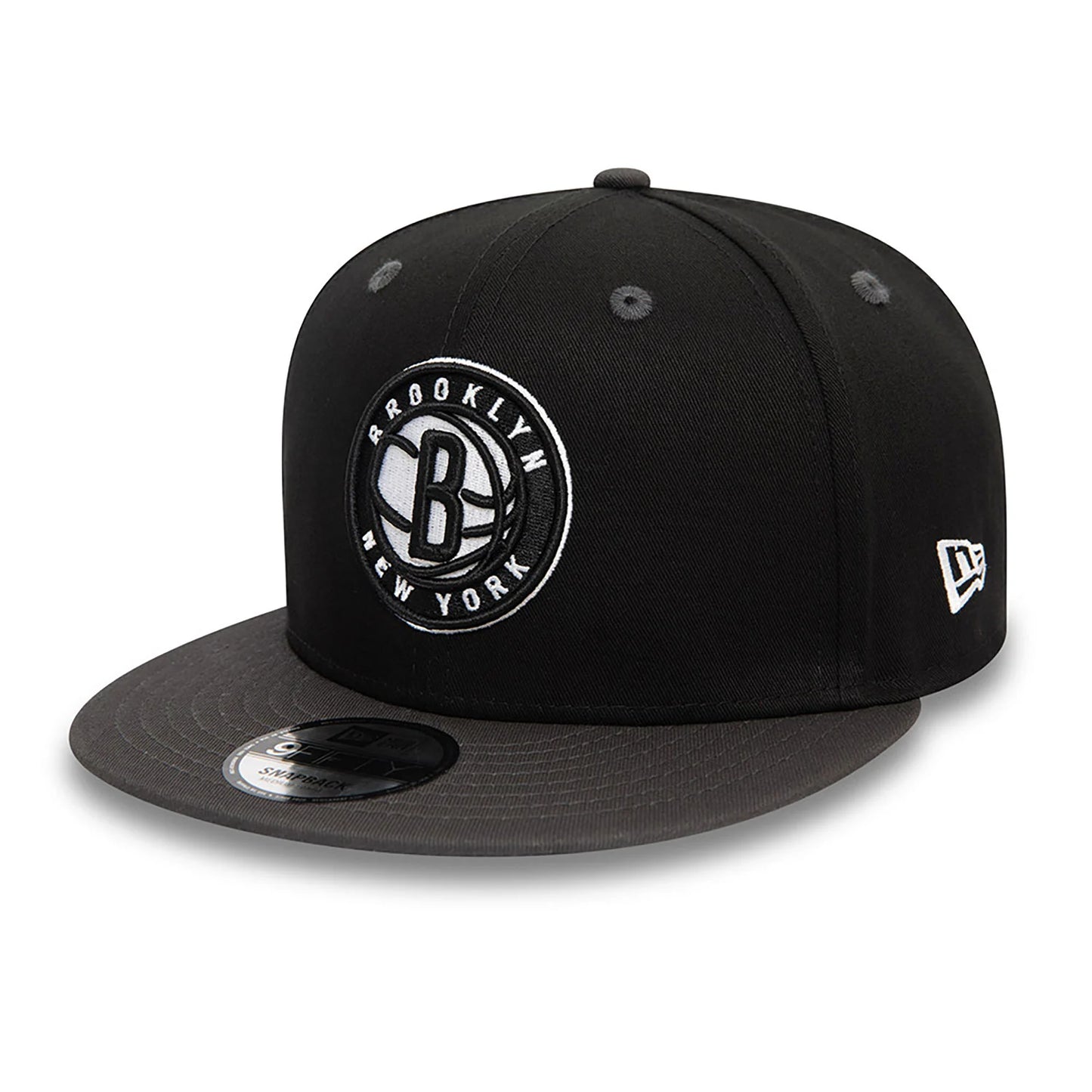 New Era 9Fifty Schwarze Brooklyn Nets NBA Team Colour Snapback Cap