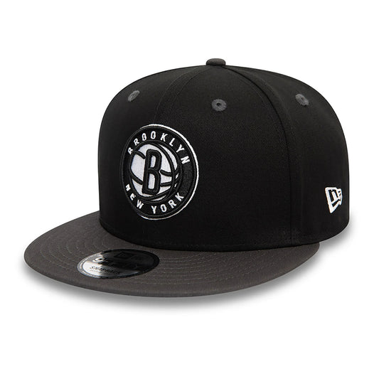 New Era 9Fifty Schwarze Brooklyn Nets NBA Team Colour Snapback Cap