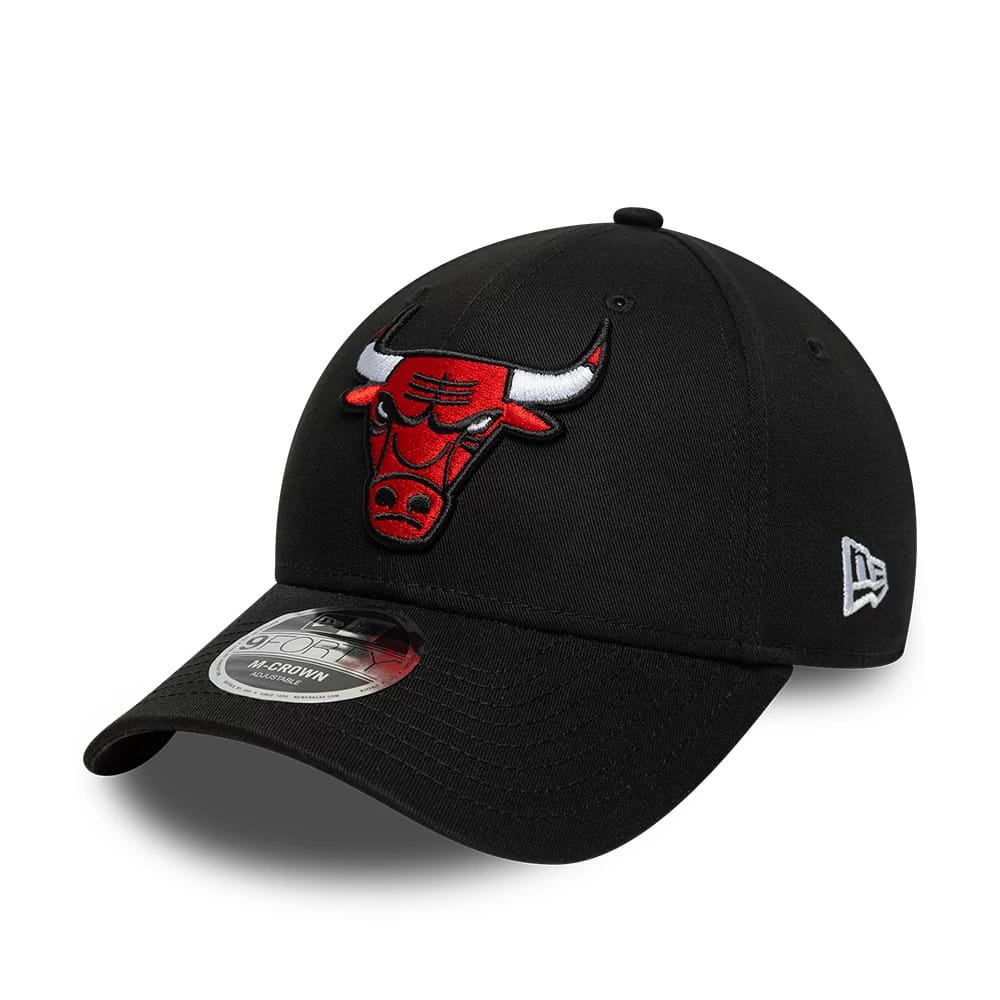 New Era Chicago Bulls NBA Side Script Black 9FORTY M-Crown Adjustable Cap