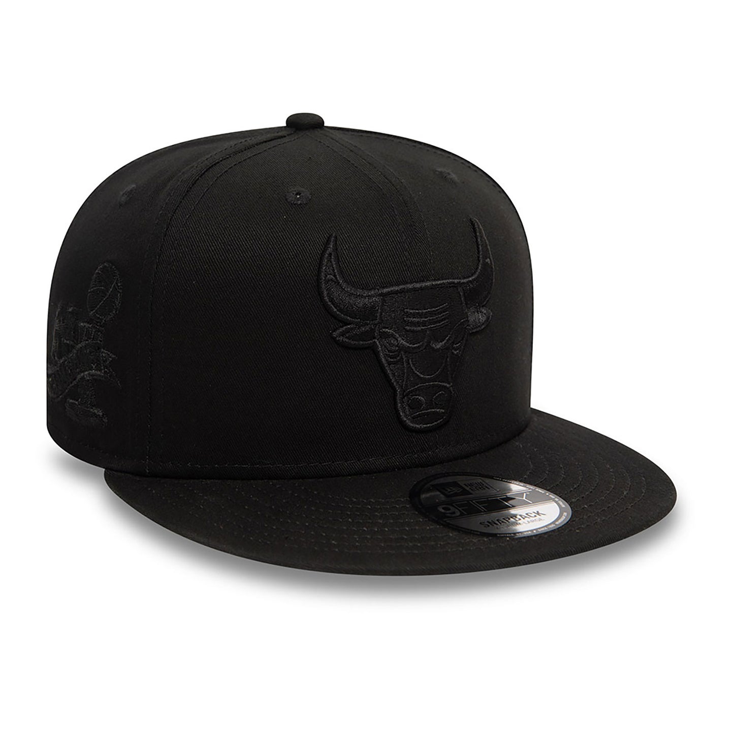 New Era Chicago Bulls Monochrome Black 9FIFTY Snapback Cap