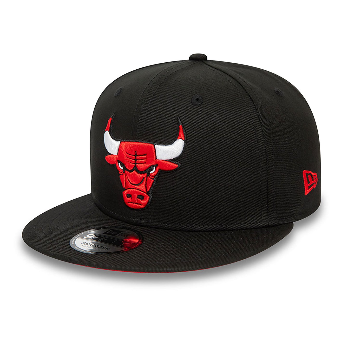 New Era Black Chicago Bulls NBA Rear Logo 9FIFTY Snapback Cap