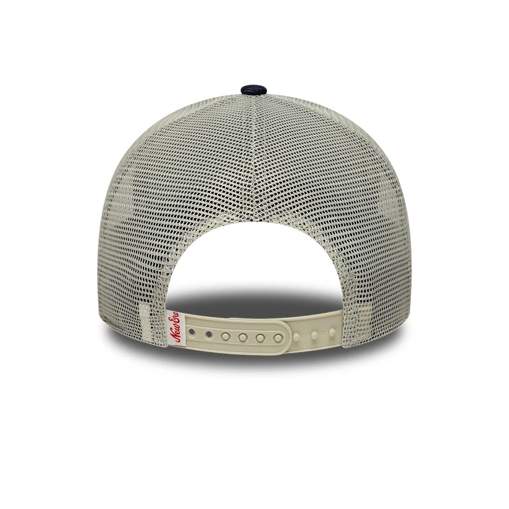New Era Patch Denim Dark Blue 9FORTY A-Frame Trucker Adjustable Cap