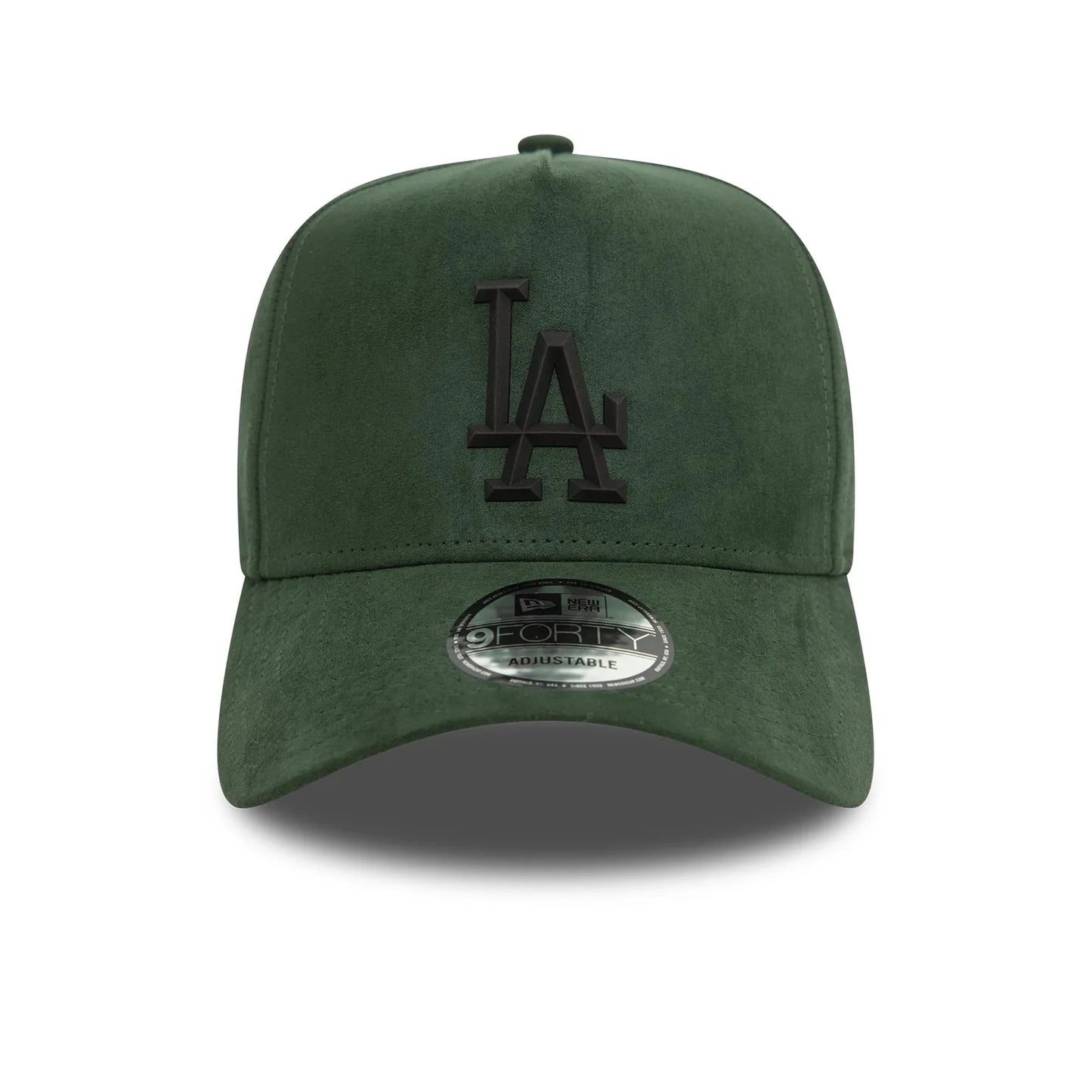 New Era LA Dodgers Faux Suede Dark Green 9FORTY E-Frame Cap