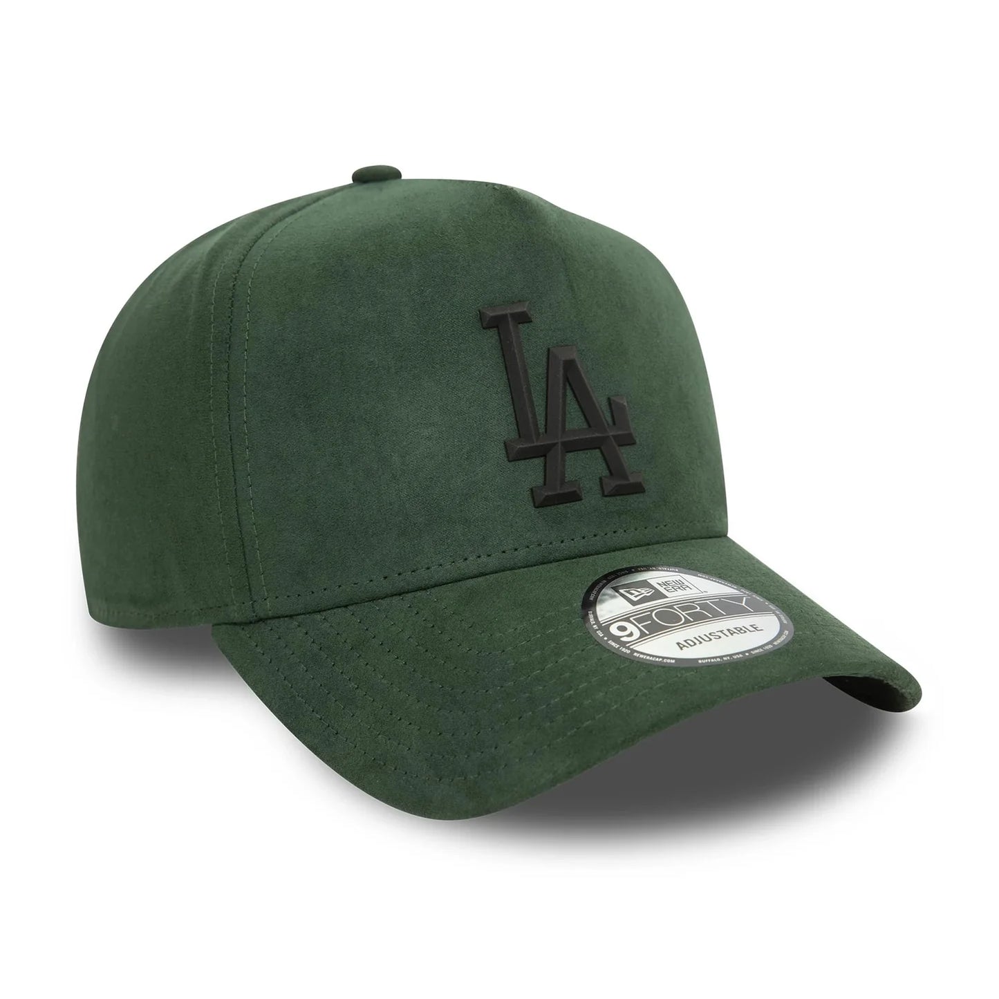 New Era LA Dodgers Faux Suede Dark Green 9FORTY E-Frame Cap
