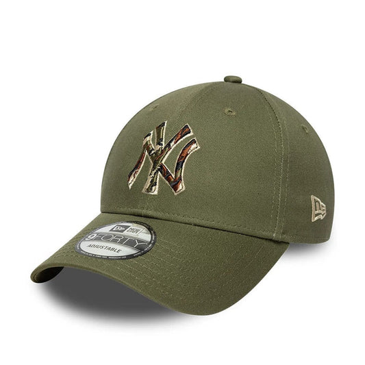 New Era New York Yankees MLB Outline Camo Green 9FORTY Adjustable Cap