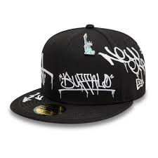 New Era Graphic Black 59FIFTY Fitted Cap Visor Pin