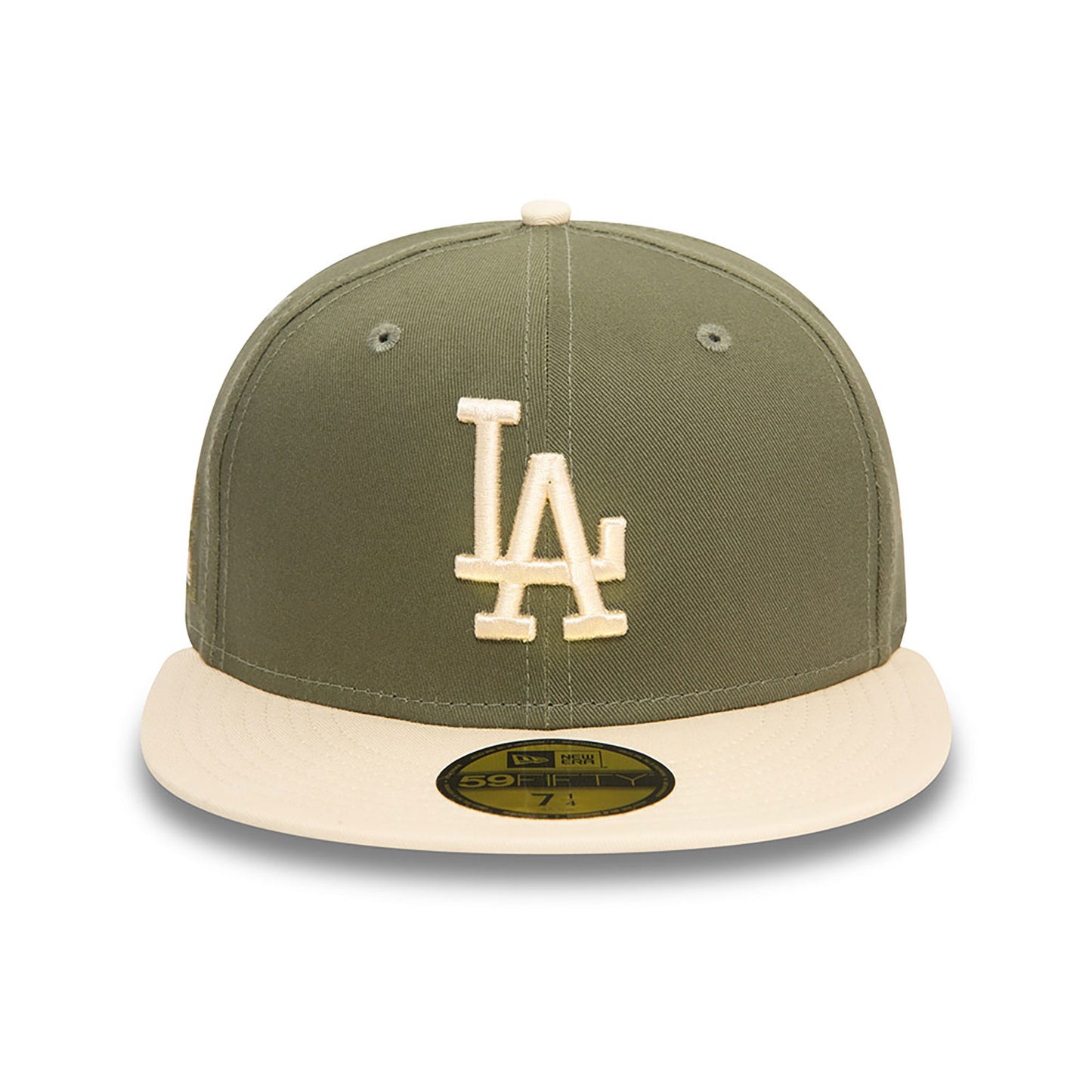 New Era LA Dodgers MLB Side Patch Khaki 59FIFTY Fitted Cap