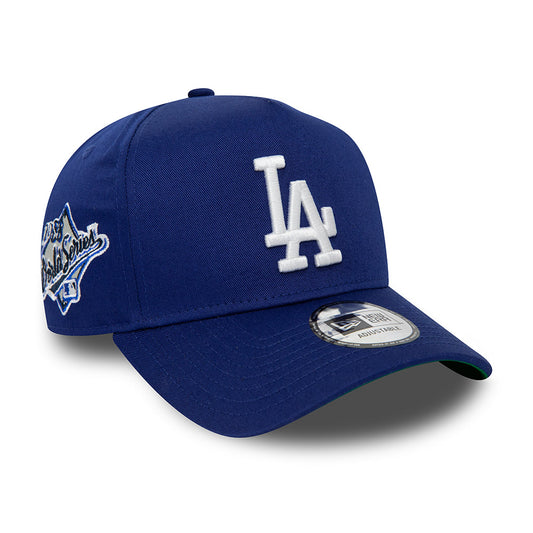 New Era LA Dodgers World Series Patch Dark Blue 9FORTY E-Frame Adjustable Cap