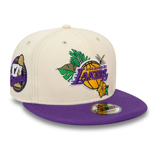 New Era LA Lakers NBA Floral Stone 9FIFTY Snapback Cap