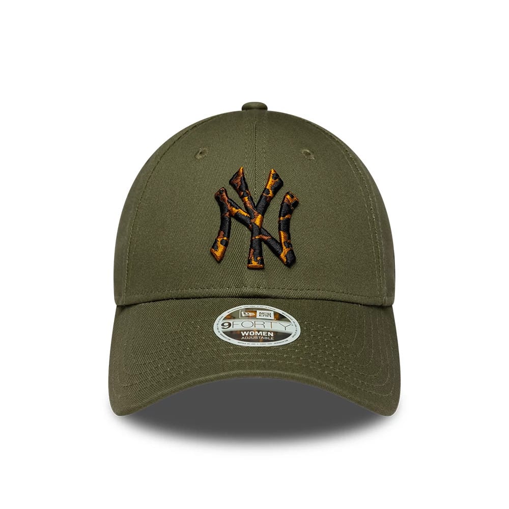 New York Yankees Womens MLB Tortoise Infill Green 9FORTY Adjustable Cap