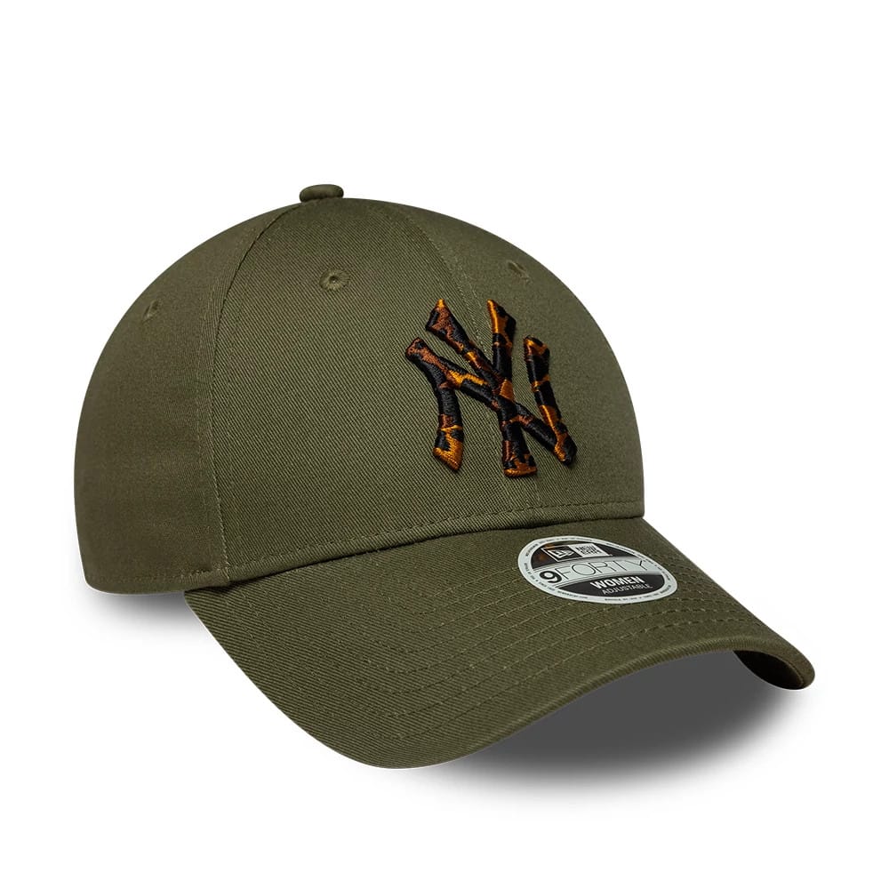 New York Yankees Womens MLB Tortoise Infill Green 9FORTY Adjustable Cap
