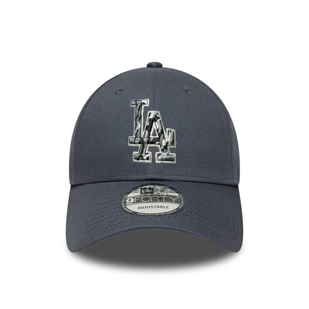 New Era LA Dodgers MLB Outline Camo Grey 9FORTY Adjustable Cap