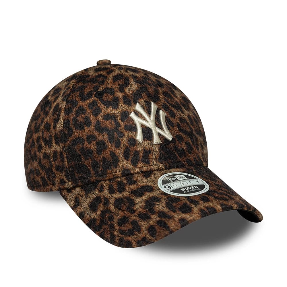 New Era New York Yankees Womans MLB Cosy Leopard Brown 9FORTY Adjustable Cap