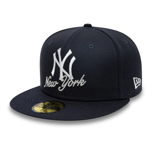 New Era New York Yankees Dual Logo Navy 59FIFTY Fitted Cap