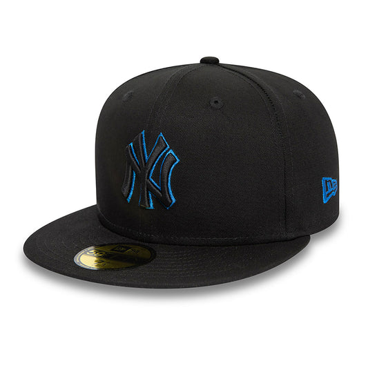 New Era New York Yankees Metallic Outline Black 59FIFTY Fitted Cap