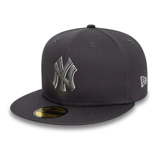New Era New York Yankees Metallic Outline Grey 59FIFTY Fitted Cap