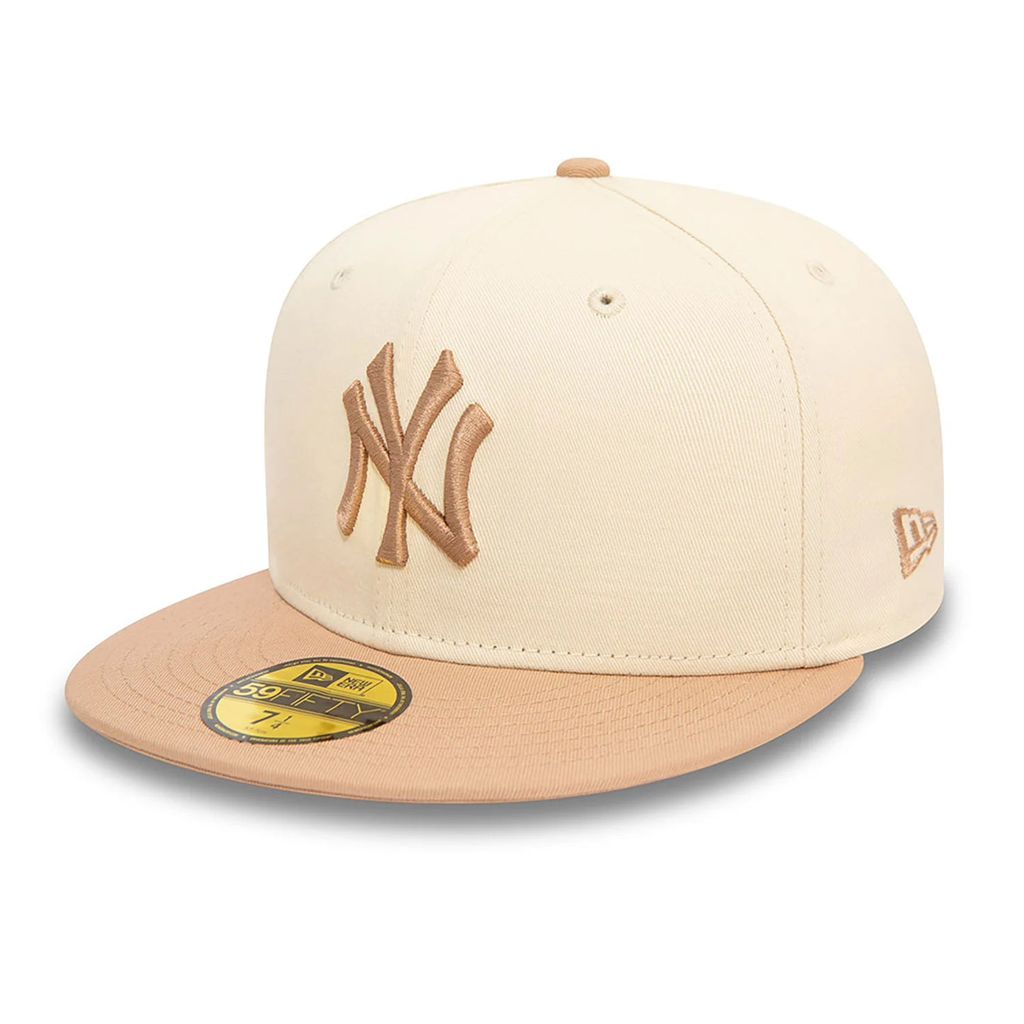 New Era New York Yankees MLB Side Patch Light Beige 59FIFTY Fitted Cap