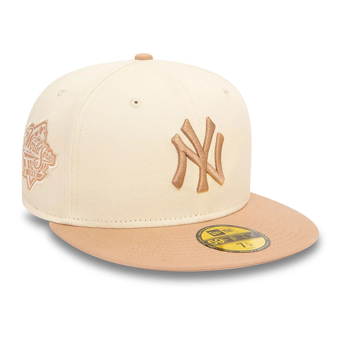 New Era New York Yankees MLB Side Patch Light Beige 59FIFTY Fitted Cap