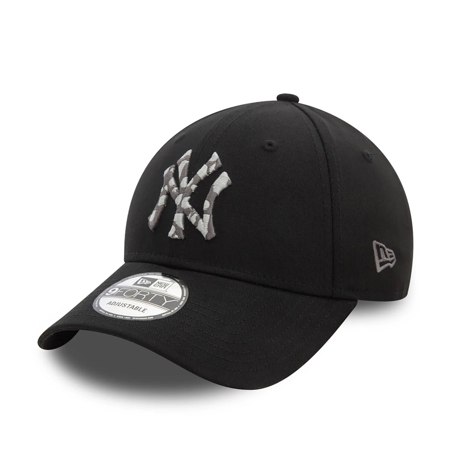 New Era New York Yankees Seasonal Infill Black 9FORTY Adjustable Cap