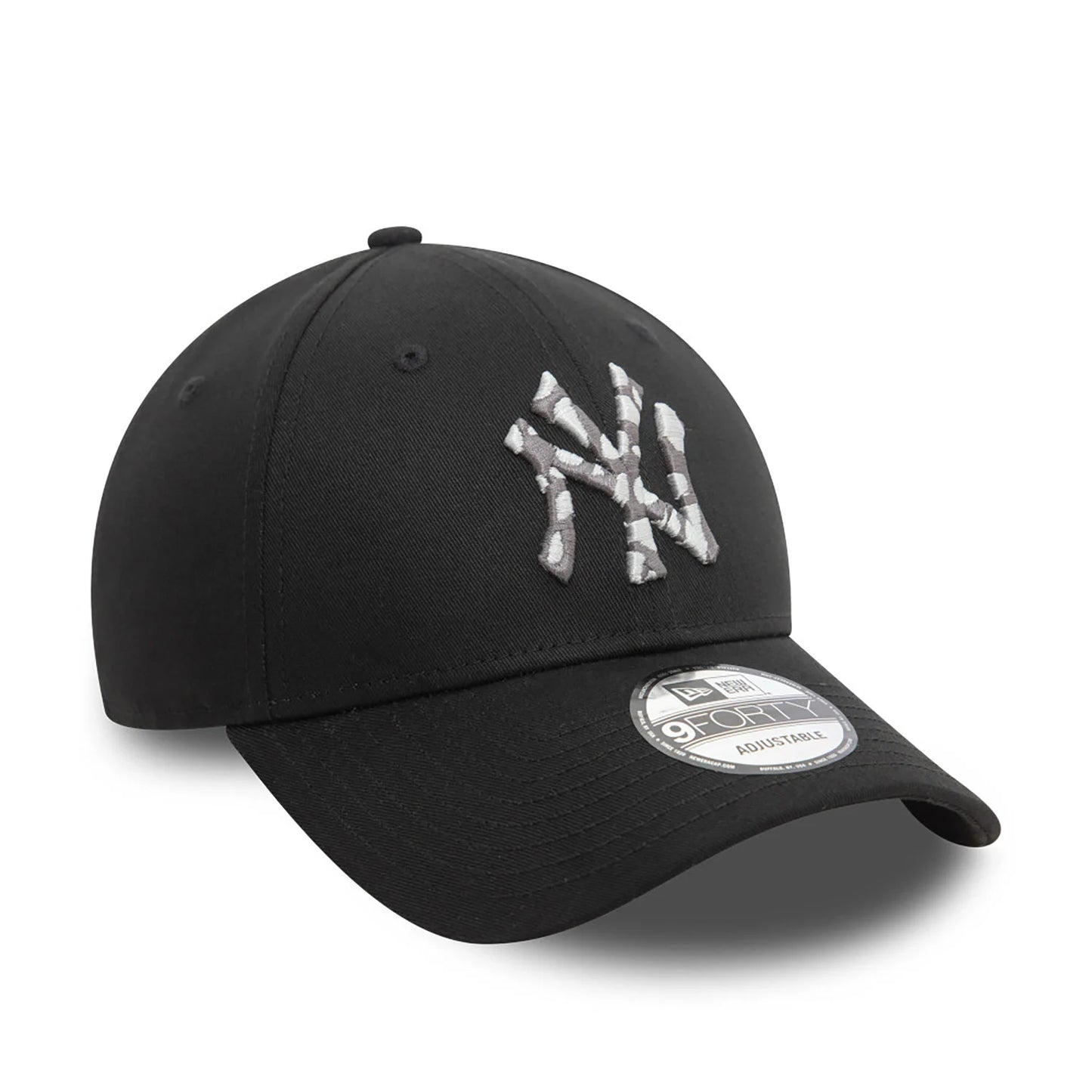 New Era New York Yankees Seasonal Infill Black 9FORTY Adjustable Cap