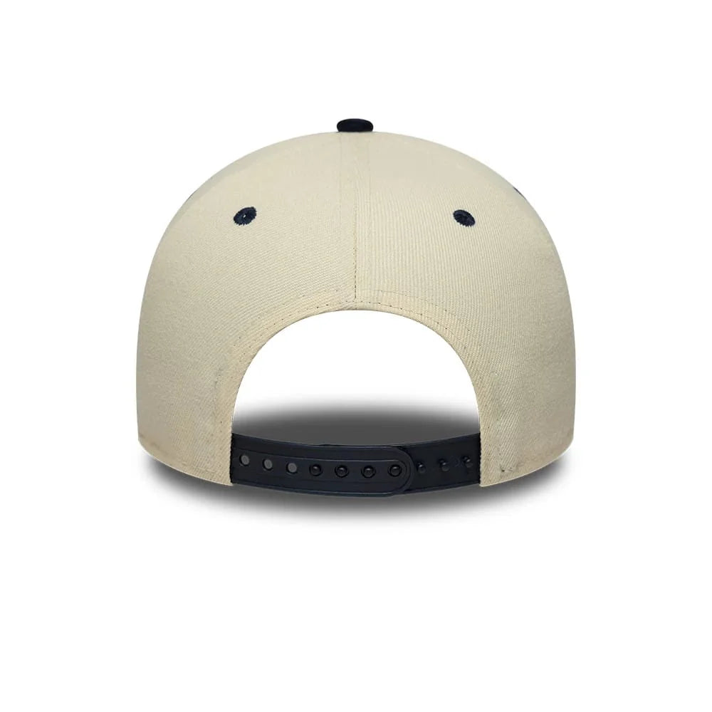 New Era New York Yankees MLB Suede Cream & Navy 9FORTY E-Frame Adjustable Cap