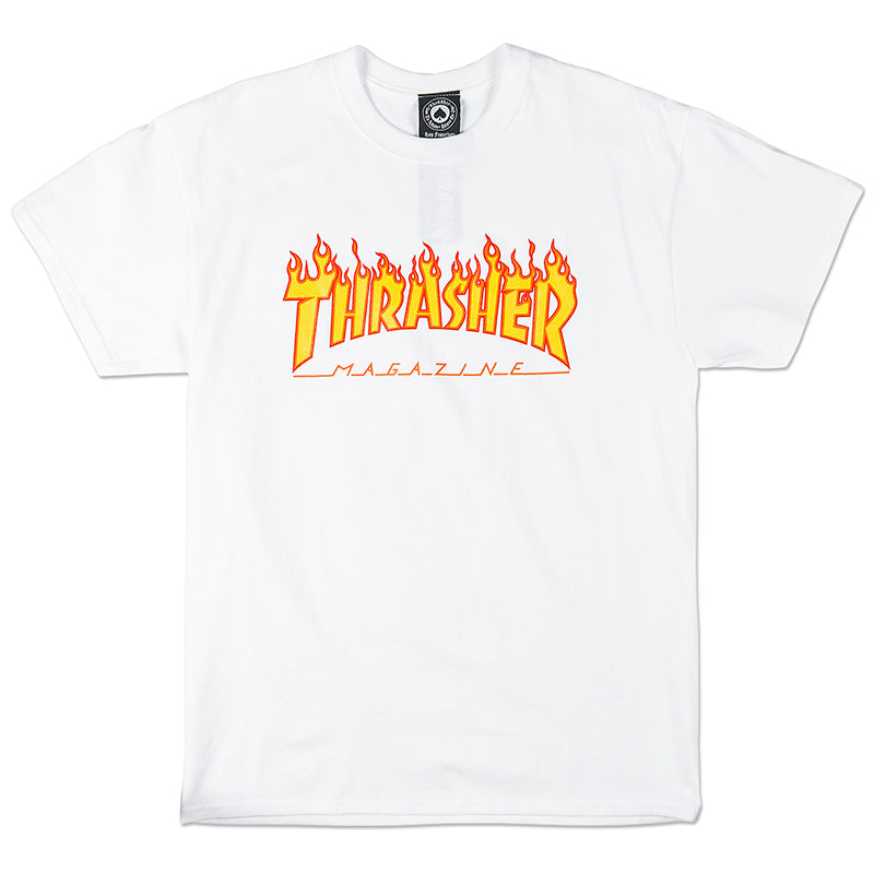 Thrasher Flame T-Shirt (white)