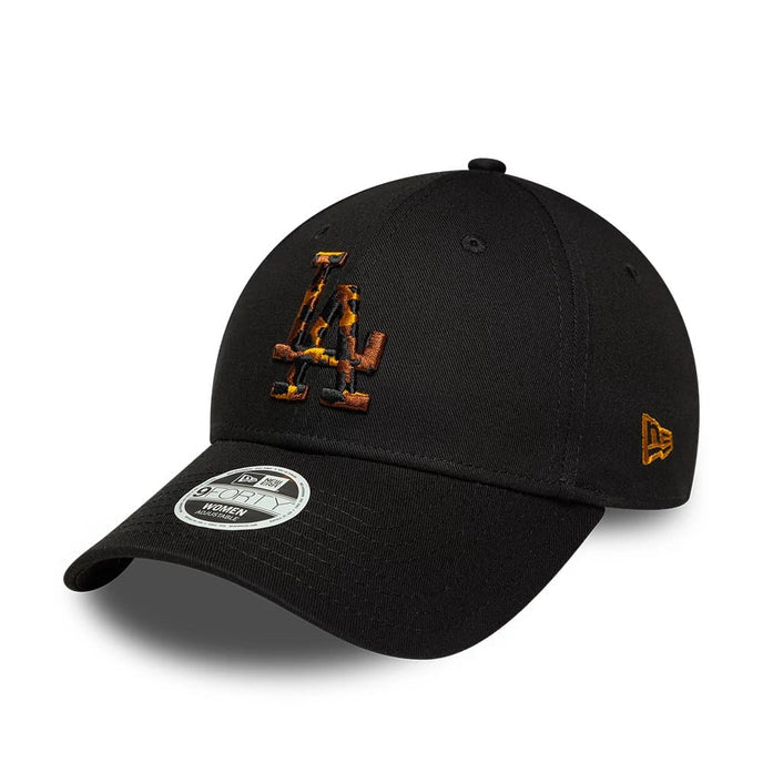 New Era LA Dodgers Womens MLB Tortoise Infill Black 9FORTY Adjustable Cap
