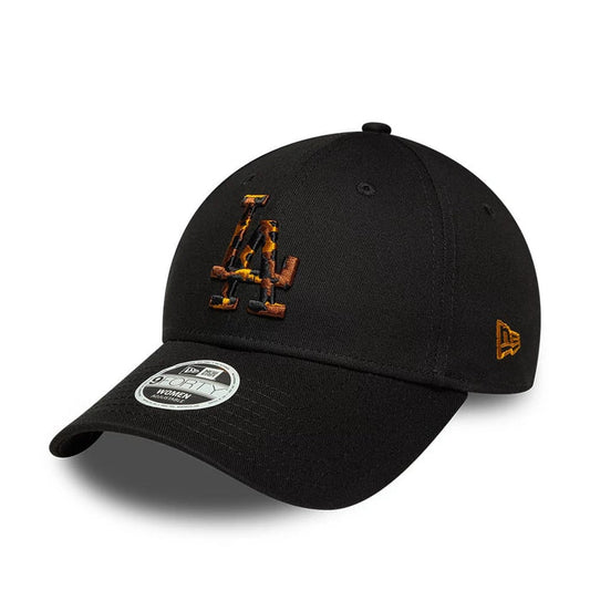 New Era LA Dodgers Womens MLB Tortoise Infill Black 9FORTY Adjustable Cap