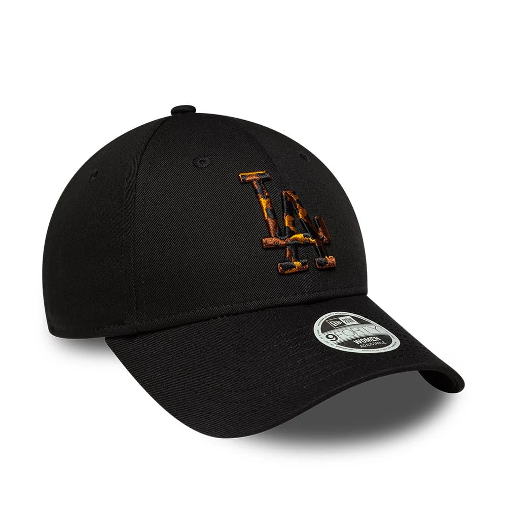 New Era LA Dodgers Womens MLB Tortoise Infill Black 9FORTY Adjustable Cap